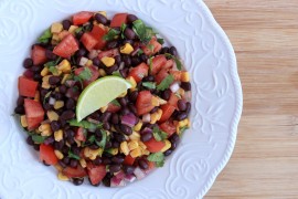 SW Salmon and Black Bean Salad manuka honey recipe